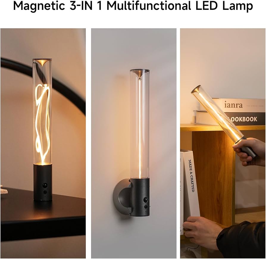 Wall Sticking Magnetic Wire Light, Touchable Cordless Desk Light, Room Decor LED Night Light Wall Sticking Magnetic Wire Light, Touchable Cordless Desk Light, Room Decor LED Night Light